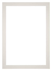 Passepartout 30x42cm Karton Hellgrau Rand 4cm Gerade - Vorne | Yourdecoration.de