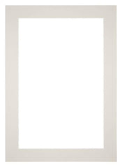 Passepartout 25x35cm Karton Hellgrau Rand 6cm Gerade - Vorne | Yourdecoration.de