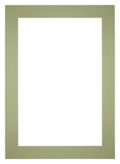 Passepartout 25x35cm Karton MintgrÃ¼n Rand 6cm Gerade - Vorne | Yourdecoration.de