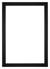 Passepartout 30x42cm Karton Schwarz Rand 4cm Gerade - Vorne | Yourdecoration.de