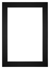 Passepartout 21x29,7cm A4 Karton Schwarz Rand 6cm Gerade - Vorne | Yourdecoration.de