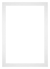 Passepartout 70x100cm Karton Weiss Rand 4cm Gerade - Vorne | Yourdecoration.de
