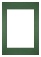 Passepartout 59,4x84cm A1/A2 Karton Waldgrün Rand Gerade - Vorne | Yourdecoration.de