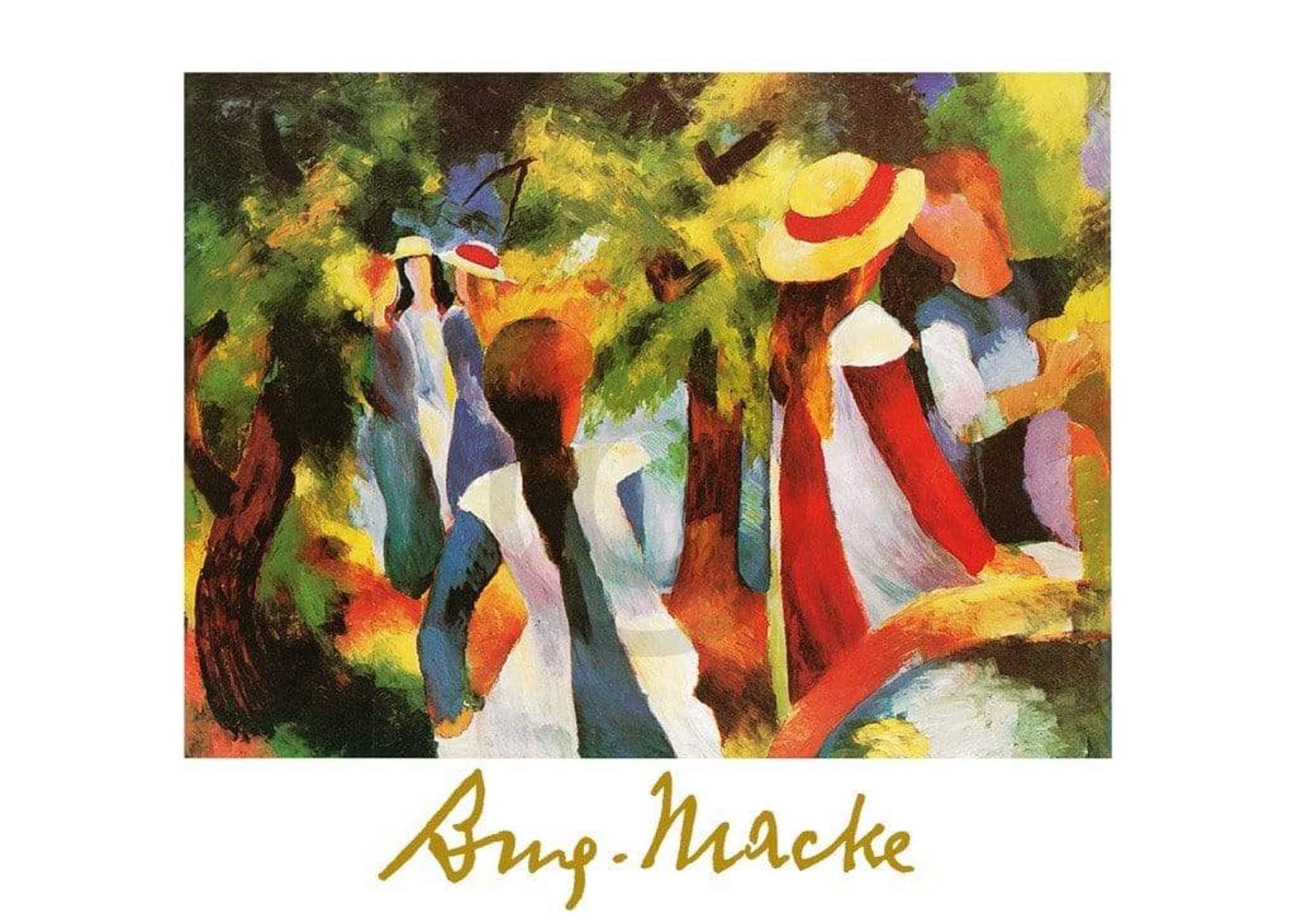 Quattro ragazze, 1912-1913 | August Macke | Stampa d'arte