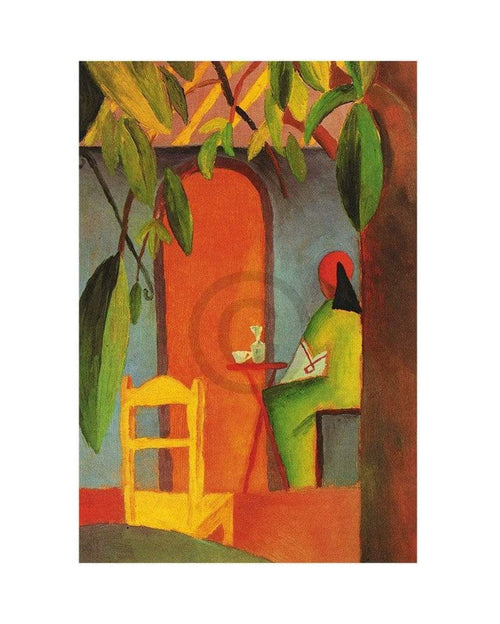 August Macke - TÃ¼rkisches Cafe II Kunstdruck 24x30cm | Yourdecoration.de