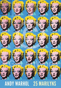 Andy Warhol - 25 Colored Marilyns Kunstdruck 45x65cm | Yourdecoration.de