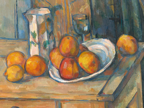 Paul CÃ©zanne - Bricco, bicchiere e piatto Kunstdruck 80x60cm | Yourdecoration.de