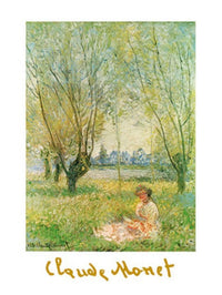 Claude Monet - Donna sotto i salici Kunstdruck 60x80cm | Yourdecoration.de