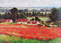 Claude Monet - Field of Poppies Kunstdruck 100x70cm | Yourdecoration.de