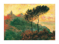 Claude Monet - The Church at Varengeville Kunstdruck 80x60cm | Yourdecoration.de