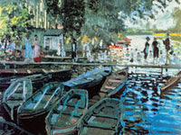 Claude Monet - Bathers at la Grenouillers Kunstdruck 80x60cm | Yourdecoration.de