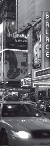 Alan Copson - Times Sqare at night, New York Kunstdruck 33x95cm | Yourdecoration.de