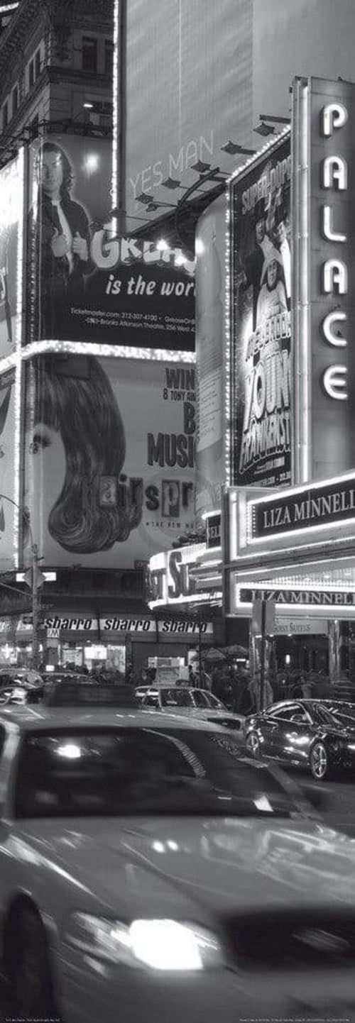 Alan Copson - Times Sqare at night, New York Kunstdruck 33x95cm | Yourdecoration.de
