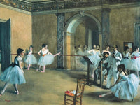 Edgar Degas - The Dance Foyer at the Opera Kunstdruck 80x60cm | Yourdecoration.de
