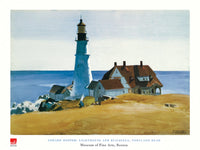 Edward Hopper - Lighthouse and Buildings Kunstdruck 80x60cm | Yourdecoration.de