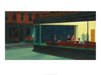 Edward Hopper Nighthawks Kunstdruck 80x60cm | Yourdecoration.de