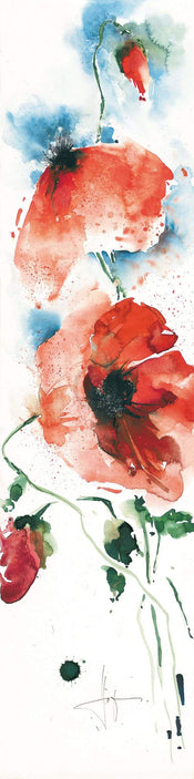 Ekkehard Hofmann - Mohn I Kunstdruck 20x99cm | Yourdecoration.de