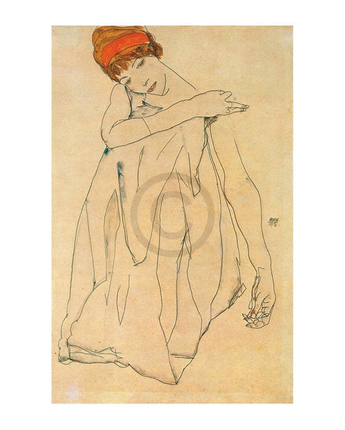Egon Schiele - Die TÃ¤nzerin Kunstdruck 40x50cm | Yourdecoration.de
