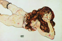 Egon Schiele - Nudo di ragazza Kunstdruck 90x60cm | Yourdecoration.de