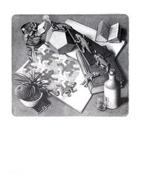 M. C. Escher - Reptilien Kunstdruck 55x65cm | Yourdecoration.de
