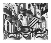 M. C. Escher - Konkav und Konvexe Kunstdruck 65x55cm | Yourdecoration.de