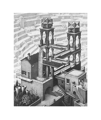 M. C. Escher - Wasserfall Kunstdruck 55x65cm | Yourdecoration.de