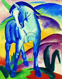 Franz Marc - Blaues Pferd I Kunstdruck 70x90cm | Yourdecoration.de