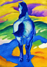 Franz Marc - Blaues Pferd II Kunstdruck 70x100cm | Yourdecoration.de