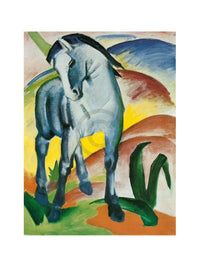 Franz Marc - Blaues Pferd I Monaco Kunstdruck 60x80cm | Yourdecoration.de