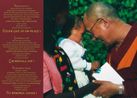 Johannes Frischknecht - Dalai Lama with Child Kunstdruck 70x50cm | Yourdecoration.de
