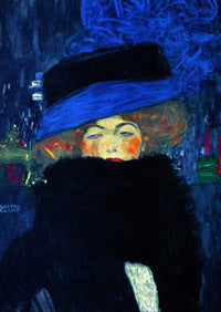 Gustav Klimt - Lady with Hat Kunstdruck 50x70cm | Yourdecoration.de