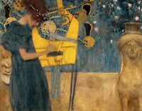 Gustav Klimt - Die Musik Kunstdruck 90x70cm | Yourdecoration.de
