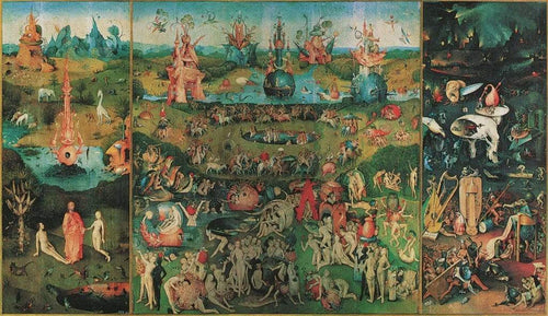 Hieronymus Bosch - Garden of earthly Delight Kunstdruck 116x67cm | Yourdecoration.de