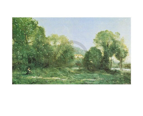 J.B.C. Corot - Etang Ã  ville d'Avray Kunstdruck 30x24cm | Yourdecoration.de