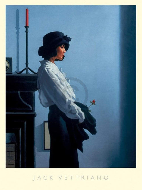 Jack Vettriano - Valentine Rose Kunstdruck 60x80cm | Yourdecoration.de