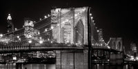 Alan Blaustein - Brooklyn Bridge at Night Kunstdruck 91x45cm | Yourdecoration.de