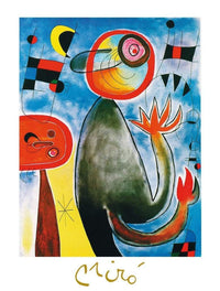 Joan Miro - Les echelles en roue Kunstdruck 60x80cm | Yourdecoration.de