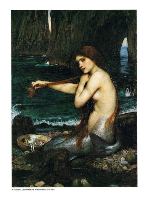 John William Waterhouse - A Mermaid Kunstdruck 60x80cm | Yourdecoration.de