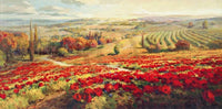 Roberto Lombardi - Red Poppy Panorama Kunstdruck 120x60cm | Yourdecoration.de