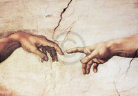 Michelangelo - Creazione di Adamo Kunstdruck 100x70cm | Yourdecoration.de