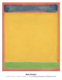 Mark Rothko - Untitled Blue, Yellow, Green, Red Kunstdruck 71x91cm | Yourdecoration.de