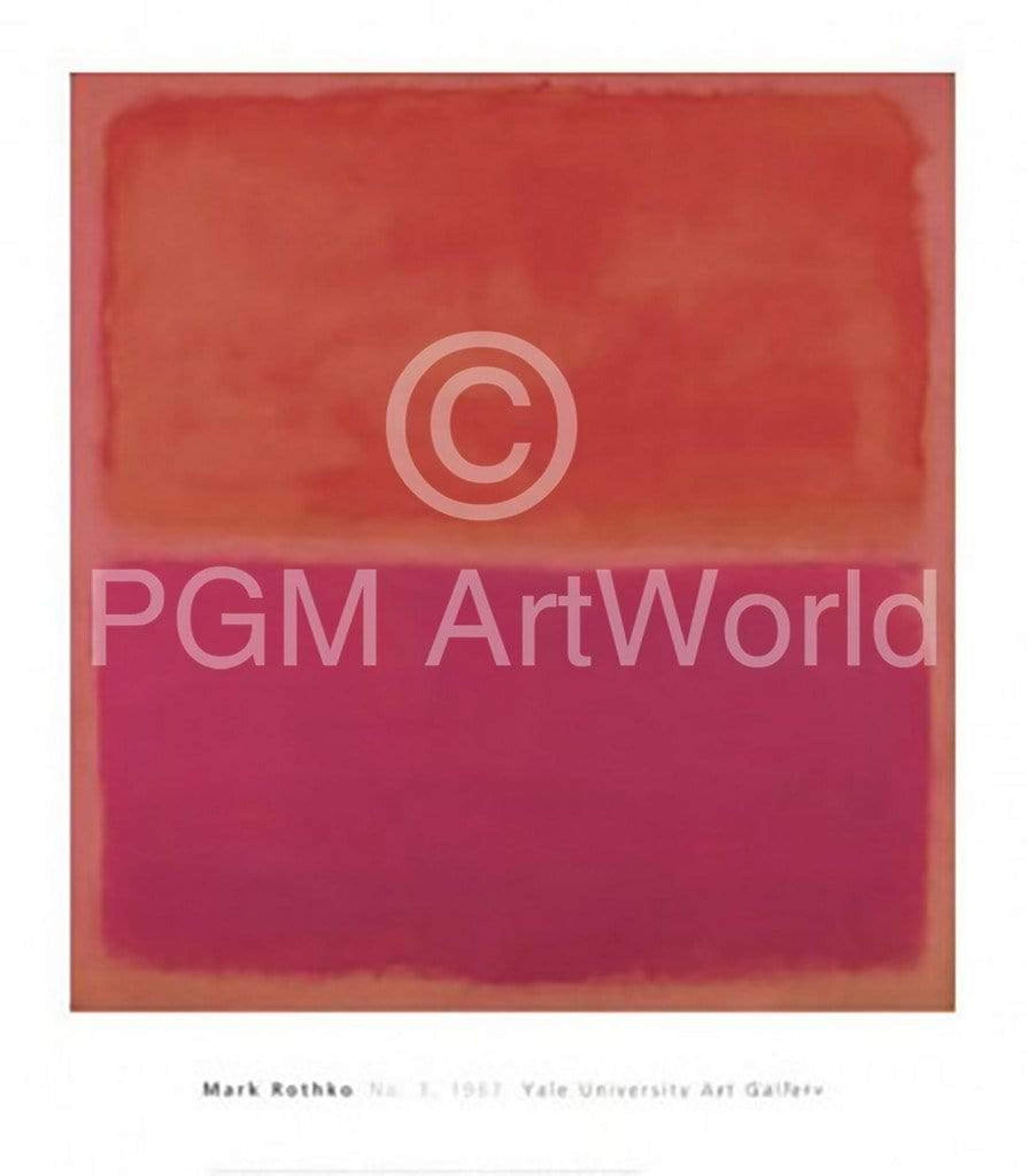 Kunstdruck Mark Rothko No. 3, 1967 71x81cm | Yourdecoration.de