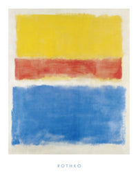 Mark Rothko - Untitled Yellow-Red and Blue Kunstdruck 60x80cm | Yourdecoration.de