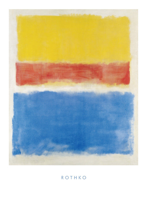 Mark Rothko - Untitled Yellow-Red and Blue Kunstdruck 60x80cm | Yourdecoration.de