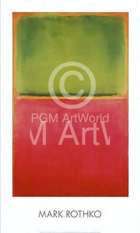 Mark Rothko - Green Red on Orange Kunstdruck 96x58cm | Yourdecoration.de