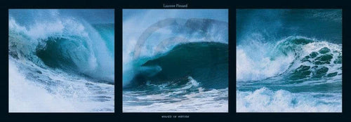Laurent Pinsard - Waves in motion Kunstdruck 95x33cm | Yourdecoration.de