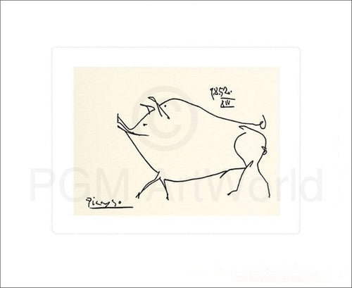 Pablo Picasso - Le petit cochon Kunstdruck 60x50cm | Yourdecoration.de