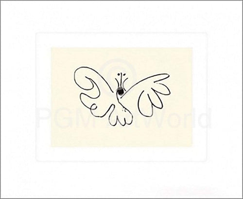 Pablo Picasso - Le Papillon Kunstdruck 50x60cm | Yourdecoration.de