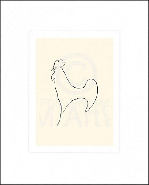 Pablo Picasso - Coq-Detail Kunstdruck 50x60cm | Yourdecoration.de