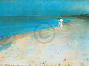 Peter Severin Krøyer - Summer evening Kunstdruck 80x60cm | Yourdecoration.de